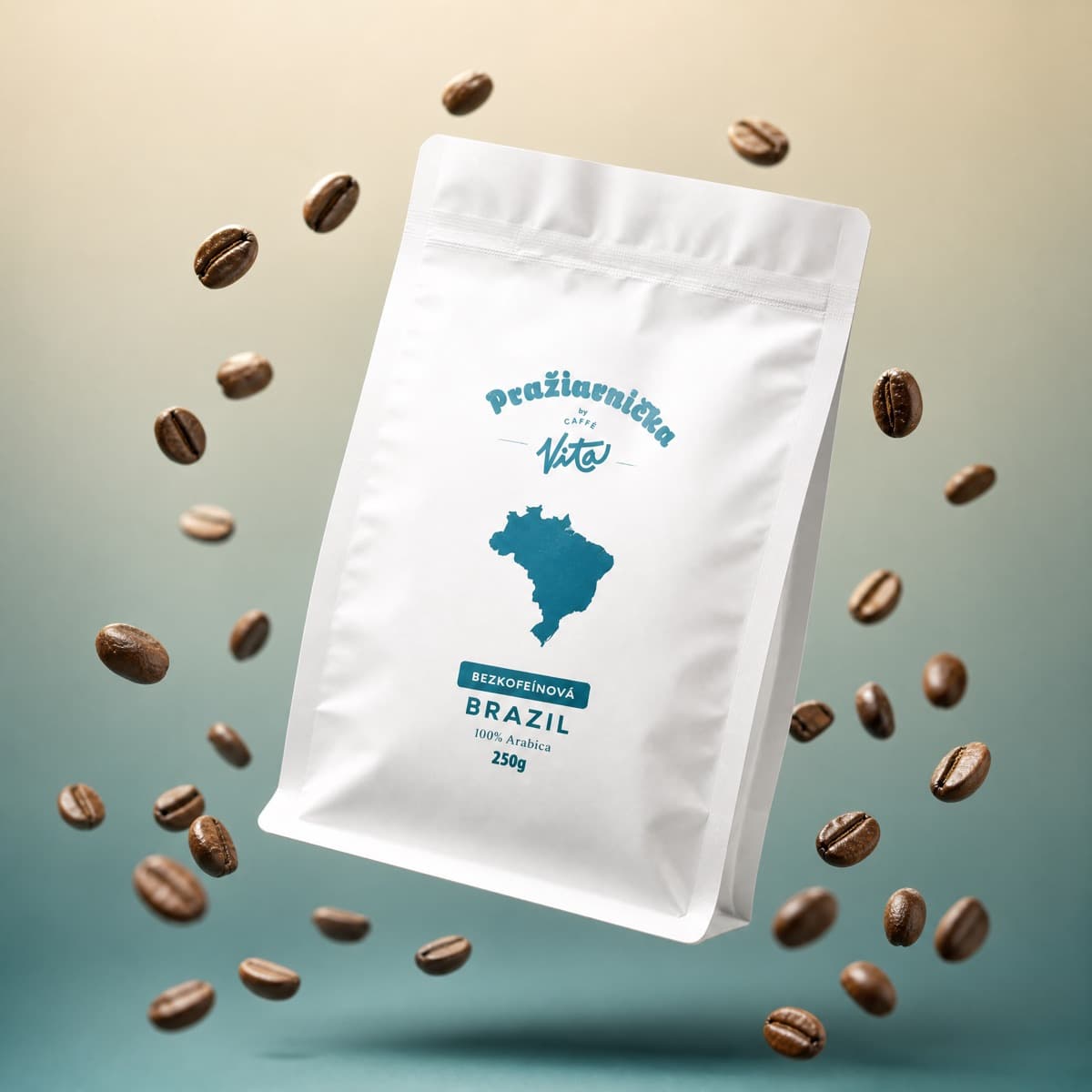 Bezkofeinová káva Brazil - 100% arabica