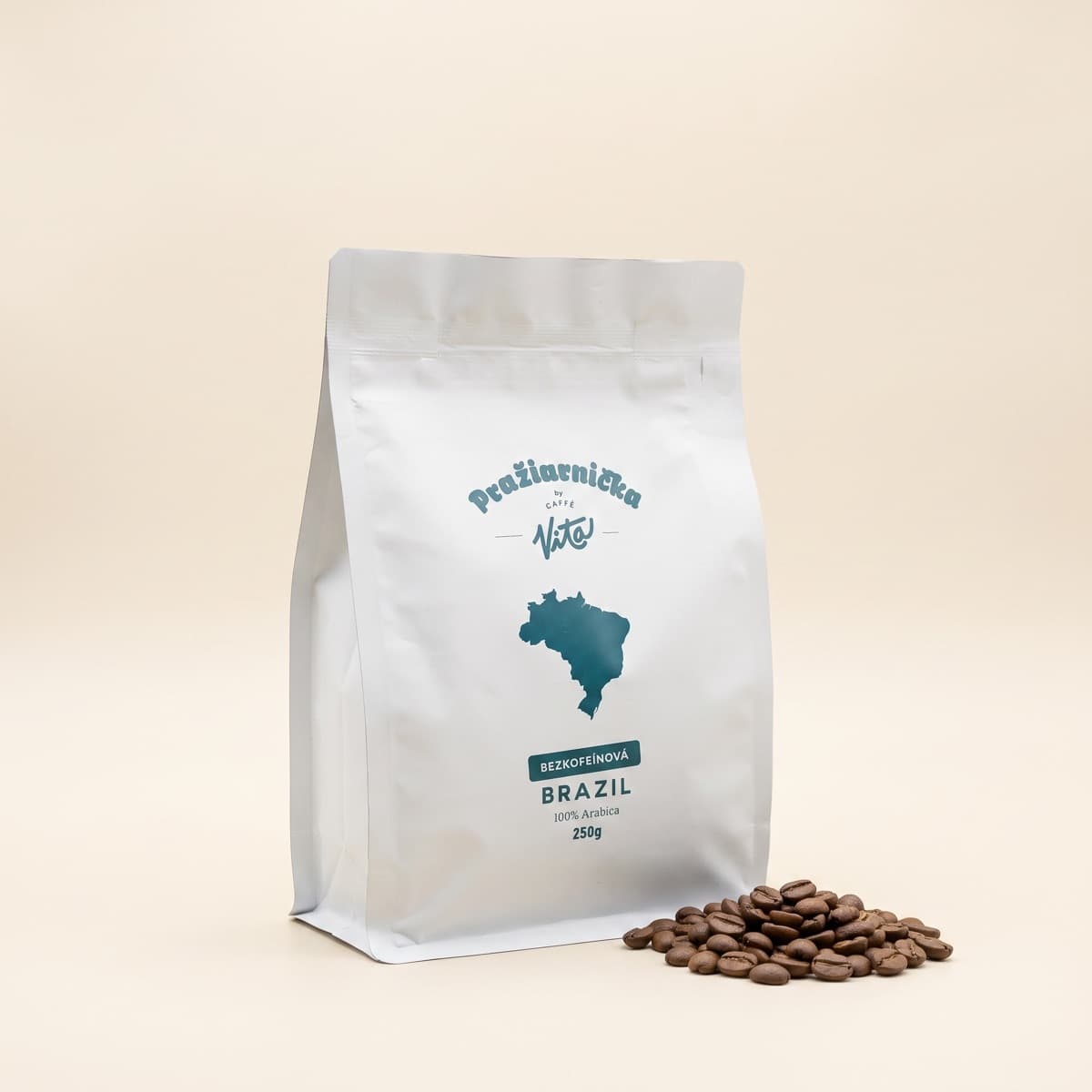 Bezkofeinová káva Brazil - 100% arabica