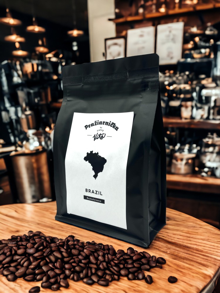 Bezkofeinová káva Brazil - 100% arabica